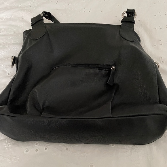 Gorgeous ITALIAN Made Genuine Leather Bag - Black - Picture 6 of 7